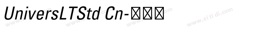 UniversLTStd Cn字体转换